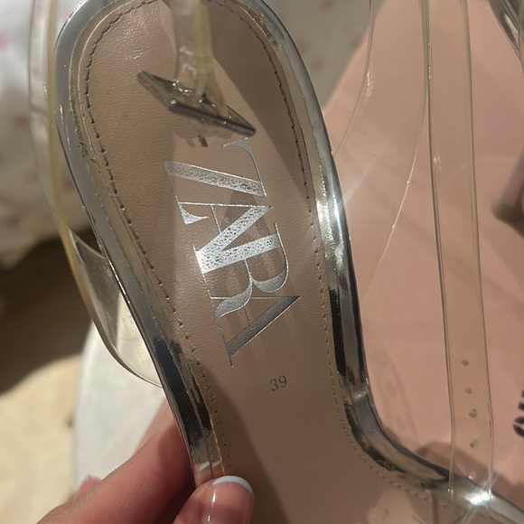 Zara silver rhinestone heels - Picture 3 of 7